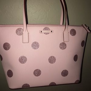 Pink Glitter Polka Dot Kate Spade Purse